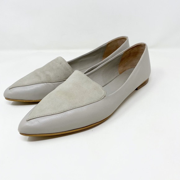 Jigsaw London Camille Pointed Toe Suede Flats 10 - Picture 3 of 8